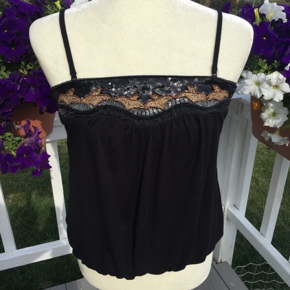 H & M Beautiful Beaded Top. size S - Picture 3 of 9